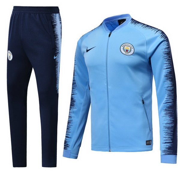 Survetement Football Manchester City 2018-19 Bleu Clair